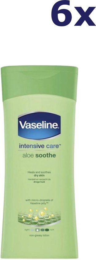 6x Vaseline Bodylotion - Aloe Vera 400 ml