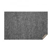 VEVOR Beschermmat voor tapijt, rubberen mat, 1530 x 2440 mm, dikte 6 mm, vilt, dubbel oppervlak, bereik 3-4 m², premium comfort onder de voeten, vloerbekleding, grijs