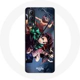 Maniacase Etui voor Vivo Y72 Tanjiro Nezuko en Inosuke Slayer Kimetsu no Yaiba Manga