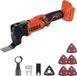 Vevor Snoerloze Multitool, 20V Multi-Cutter met 6 Variabele Snelheden 8500-17000 OPM, 3,2° Oscillatiehoek, Inclusief Zaagaccessoires en LED (Accu Niet Inbegrepen)