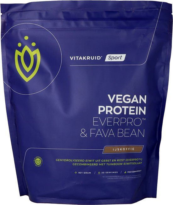 Vitakruid Vegan Protein EverPro & Fava IJskoffie - 921 gr