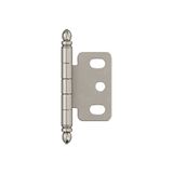 Amerock PK3180TBG10 volledige inset, gedeeltelijke verpakking, kogelpunt scharnier met 3/4in (19mm) deurdikte. - satijn nikkel