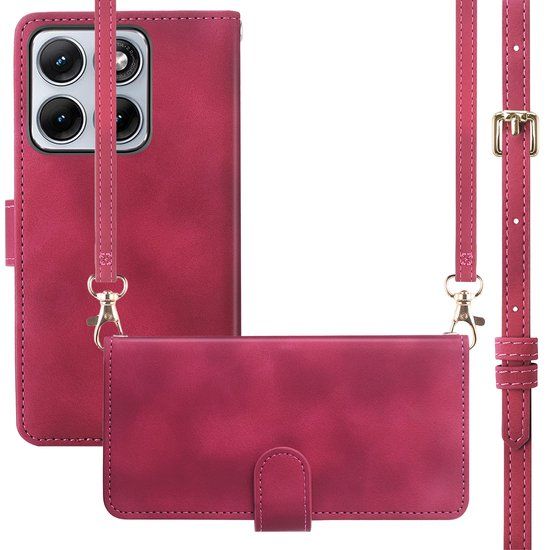 imoshion Bookcase met koord voor de Motorola Edge 70 Fusion - Rood