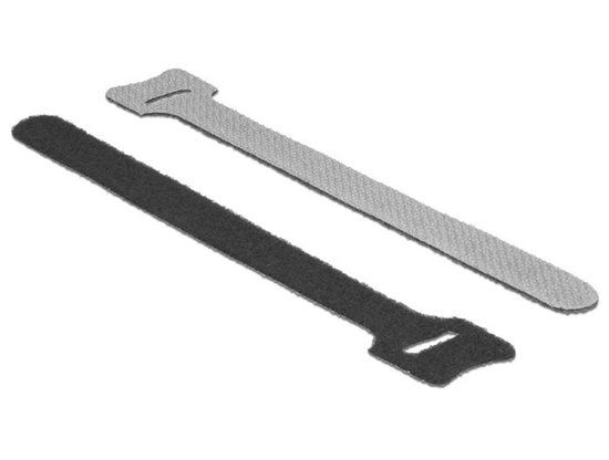 DeLock Hook-and-loop fasteners, 10 stuks, L 150 mm x B 12 mm, Zwart