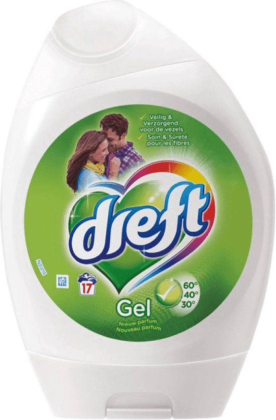 Dreft Gel - 0.63 l - 17 wasbeurten - Alle kleuren was - Vloeibaar