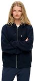 Superdry Essential Logo Raglan Zip Hoodie Dames Richest Navy