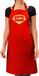 Bellatio Decorations Super Mama BBQ Schort Bordeaux Rood Polyester Dames One Size