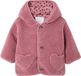 Vertbaudet Sherpa jas voor baby's met luipaardprint oudroze