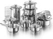 Unyqoos Batterie de casseroles Janina 19 pièces Acier inoxydable Induction