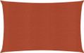 vidaXL Zonnezeil 2,5x5 m HDPE Terracotta