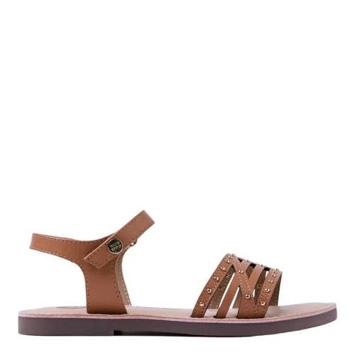 Gioseppo leren sandalen cognac