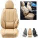 Latios Autostoelhoezen - Voorstoelen Universeel 6-delig - Kunstleer - Volledig Omsloten Ontwerp - Zijairbag Compatibel - Afneembare Hoofdsteunen - Auto's, Vrachtwagens en SUV's