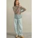 Thiara Teal Manches Longues Femme Cyan