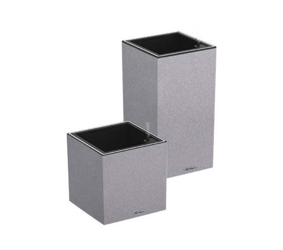 LECHUZA CANTO Stone 40 LED - Grijs - 40x40x40cm - 1 stuk