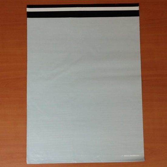 100 Lichtgrijze verzendzakken 380 x 480 mm - Polyetheen - A3
