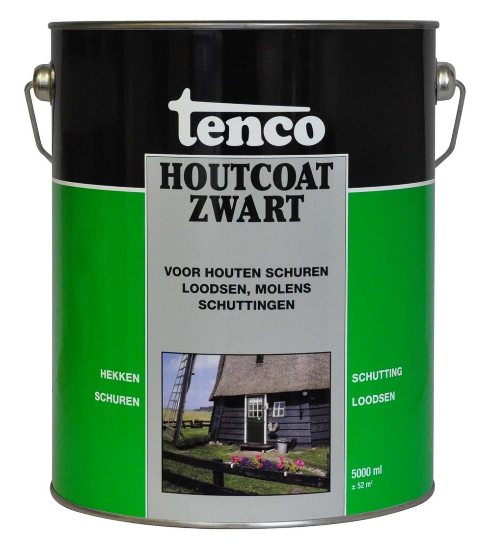 Tenco Houtcoat zwart 5 liter 03081806 Prijs per Stuk