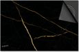 Dietrix Inductie Beschermer - 59x52cm - Marmer - Zwart Goud