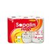 Sopalin Maxi-rol versierd – x3 maxi-rollen gelijk aan 6 klassieke rollen, dubbellaags, halve vellen, wit
