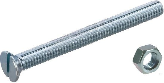 Deltafix Metaalschroeven platkop verzinkt M4x20mm
