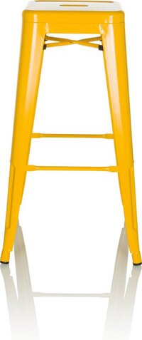 Vantaggio High Barkruk - Geel - Metaal - 77 cm