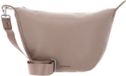 Mandarina Duck Mellow Leather Hobo Bag Warm Taupe