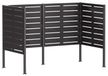 Syfax Afvalcontainer scherm 167 x 85 x 113 cm Staal Zwart