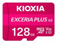 Kioxia Exceria Plus G2 128Go MicroSDXC UHS-I Classe 10 avec adaptateur