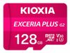 Kioxia Exceria Plus G2 128Go MicroSDXC UHS-I Classe 10 avec adaptateur