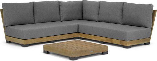 Lifestyle Garden Furniture Hilton hoek loungeset 4-delig Old teak greywash