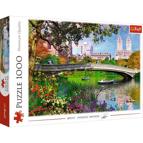 Trefl - Puzzel Central Park, New York - 1000 stukjes, Uitzicht op New York City, Manhattan, Green Park, doe-het-zelf puzzel, Creatief Vermaak, Cadeau, Plezier, Klassieke Puzzels