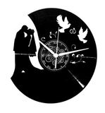 Instant Karma Clocks Wandklok van vinyl LP 33 Rond cadeau-idee voor bruid, bruiloft, vintage, handgemaakt
