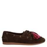 Poelman Anne suède bootschoenen - donkerbruin