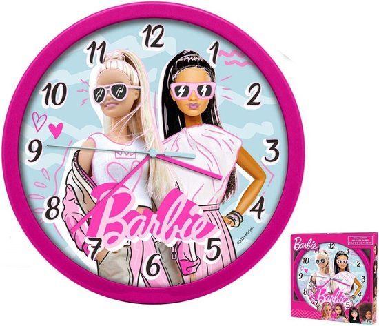 Euroswan Barbie Wandklok