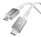 Spigen Essential EB24015CC USB4 Gen 3x2 1,5 m USB C 40 Gbit/s 240 W Blanc
