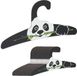 Merkloos Relaxdays Kinderkledinghangers - Set van 20 - Panda - Dun - Karton - Zwart