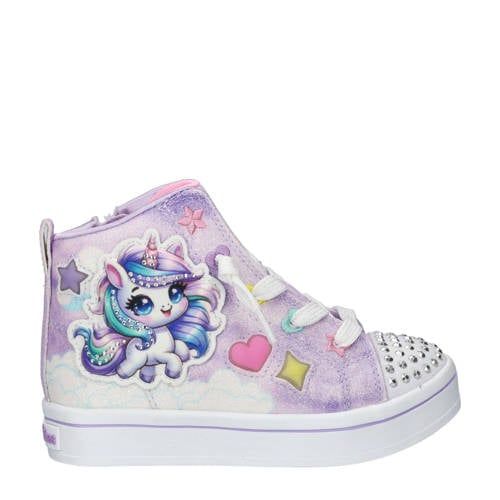 Skechers sneakers met lichtjes lila