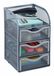 Relaxdays Bureau-organizer van draadgaas, 21 x 12,5 x 13 cm, zilverkleurig