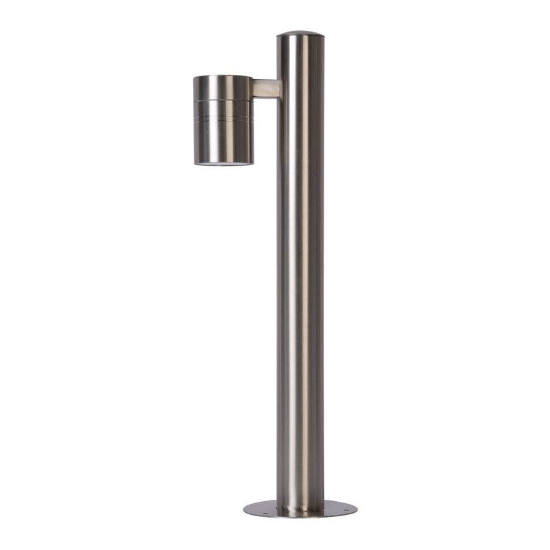 Lucide ARNE-LED - Sokkellamp Buiten - Ø 6,3 cm - LED - GU10 - 1x5W 2700K - IP44 - Mat chroom