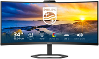 Philips 34E1C5600HE - 34" 4K Ultra HD Curved Monitor - Webcam - USB-C