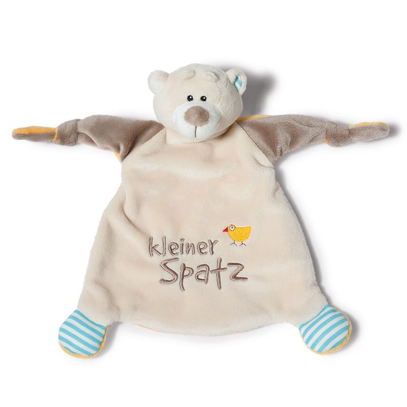 NICI 40041 Babyknuffeldoekje - pluche - beige - 25 cm