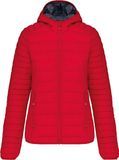 Kariban Ladies' lightweight hooded padded jacket K6111 - Red - XS