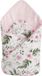 Medi Partners Insteekkussen, 100% katoen, 75 x 75 cm, dubbelzijdig zacht, multifunctioneel, anti-allergisch voor baby's (bloemen met roze stippen)