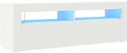 vidaXL Tv-meubel met LED-verlichting 120x35x40 cm wit