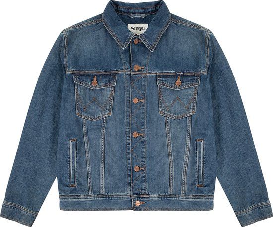 Wrangler Classic Denim Jacket Men - Mid Stone - Size M
