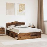 Maison Exclusive - Cadre de lit en bois recyclé, 150 x 200 cm, pin massif