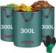 Merkloos Tuinafvalzakken - Opvouwbaar - Voor Tuinafval, Snoeiafval en Bladafval - 3x 300 liter
