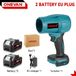 Turboblazer Souffleur électrique - Moteur sans balais - 2000–3999 W - Alimenté par batterie - 2x588VF batteries incluses - Chargeur UE - 200 m/s - Orange
