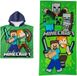 4KidsOnly Minecraft strandset; poncho en strandlaken