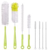 Set de brosses à bouteilles - Anti-rayures - Inox pliable - 8 pièces