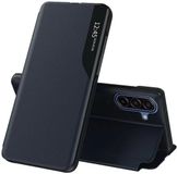 Techsuit Hoesje geschikt voor Samsung Galaxy A17 - eFold Book Case - Donkerblauw